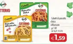 MerSi Supermercati Cubetti Pancetta Dolce Citterio offerta