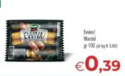 MerSi Supermercati Evviva! Wurstel offerta