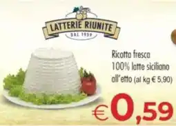 MerSi Supermercati Ricotta fresca 100% latte siciliano offerta