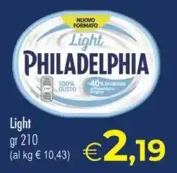 MerSi Supermercati Light Philadelphia offerta