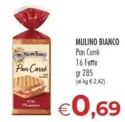 MerSi Supermercati Mulino Bianco Pan Carrè offerta