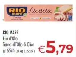 MerSi Supermercati Rio Mare Filo d'Olio Tonno all'Olio di Oliva offerta