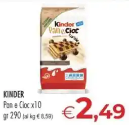 MerSi Supermercati Kinder Pan e Cioc offerta