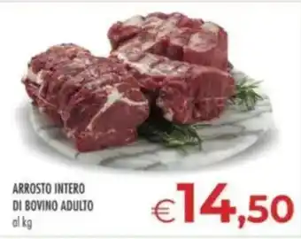Arrosto intero di bovino adulto