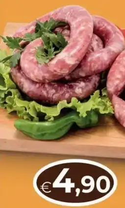 MerSi Supermercati Salsiccia di suino semplice offerta