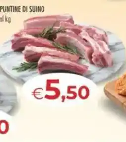 MerSi Supermercati Puntine di suino offerta