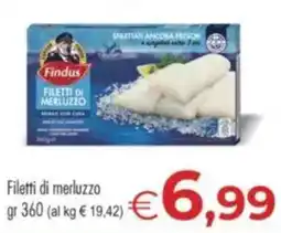 MerSi Supermercati Filetti di merluzzo Findus offerta