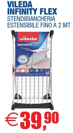 Casalandia Vileda infinity flex stendibiancheria estensibile fino a 2 mt offerta
