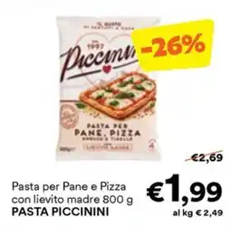 Unes Pasta per Pane e Pizza con lievito madre Pasta Piccinini offerta