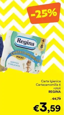 Unes Carta Igienica Cartacamomilla Regina offerta