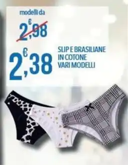 Iper Nonna Isa Slip e brasiliane in cotone offerta