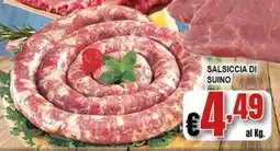 Risparmio Supermercati Salsiccia di suino offerta