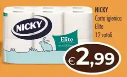 MerSi Supermercati Nicky Carta igienica Elite offerta