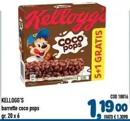 Del Prete Distribuzioni Kellogg's barrette coco pops offerta