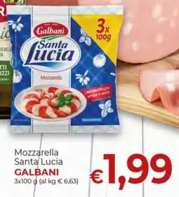 Supermercati Nonna Isa Galbani Santa Lucia Mozzarella offerta