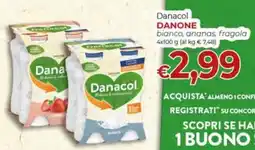 Supermercati Nonna Isa Danone Danacol bianco, ananas, fragola offerta