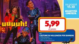 ALDI Costume di Halloween per bambini L&D offerta