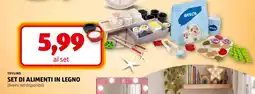 ALDI Set di alimenti in legno offerta