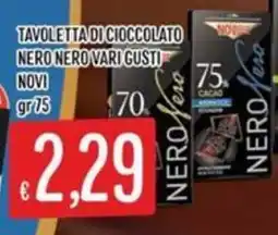 Sisa Tavoletta di cioccolato Nero Nero Novi offerta