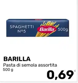 Iper Tosano Barilla Pasta di semola assortita offerta