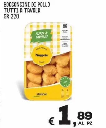 MAX Supermercati Bocconcini di Pollo Tutti a Tavola 220gr offerta