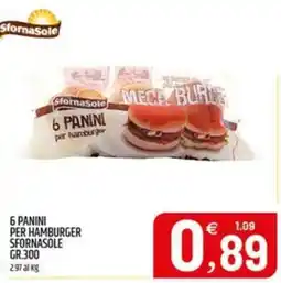 Ard Discount Panini per hamburger Sfornasole offerta