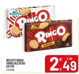 Ard Discount Biscotti Ringo Vaniglia/Cacao offerta