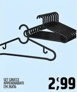 Ard Discount Set grucce appendiabiti offerta