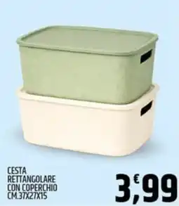 Ard Discount Cesta rettangolare con coperchio offerta
