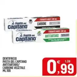 Ard Discount Dentifricio Pasta del Capitano Antitartaro/Carbone Vegetale offerta