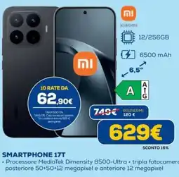 DIMOStore Smartphone 17T Xiaomi offerta