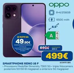 DIMOStore Oppo Smartphone Reno 16 F offerta