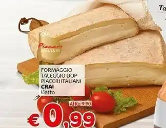 Crai Crai formaggio taleggio dop piaceri italiani offerta