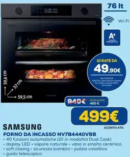 DIMOStore Samsung forno da incasso NV7B4440VBB offerta