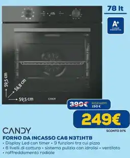 DIMOStore Forno da incasso Candy CA6 N3T1HTB offerta