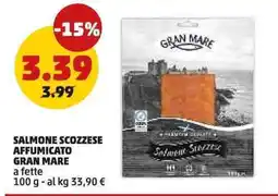 PENNY Salmone scozzese affumicato gran mare offerta