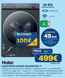 DIMOStore Haier Lavatrice HW100-B14367GUI T offerta