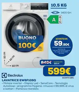DIMOStore Lavatrice Electrolux EW6F105Q offerta