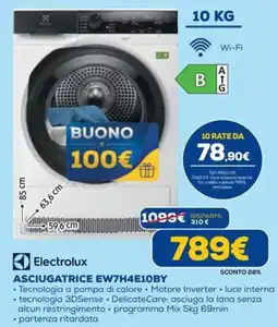 DIMOStore Asciugatrice Electrolux EW7H4E10BY offerta