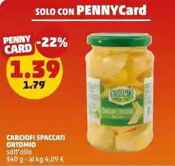 PENNY Carciofi spaccati ortomio offerta