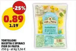 PENNY Tortelloni ricotta e spinaci fior di pasta offerta