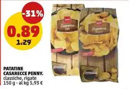 PENNY Patatine casarecce penny. classiche, rigate offerta