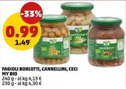 PENNY Fagioli borlotti, cannellini, ceci my bio offerta
