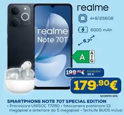 DIMOStore realme Smartphone Note 70T Special Edition offerta