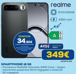 DIMOStore realme smartphone 16 5g offerta
