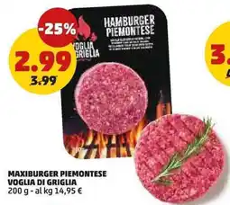 PENNY Maxiburger Piemontese Voglia di Griglia offerta
