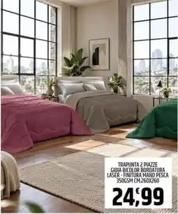 Ard Discount Trapunta 2 Piazze Gioia Bicolor Bordatura Laser offerta
