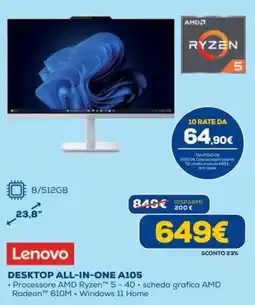 DIMOStore Lenovo DESKTOP ALL-IN-ONE A105 offerta
