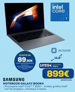 DIMOStore Samsung Notebook Galaxy Book4 offerta
