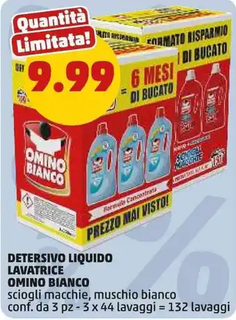 Detersivo liquido lavatrice Omino Bianco